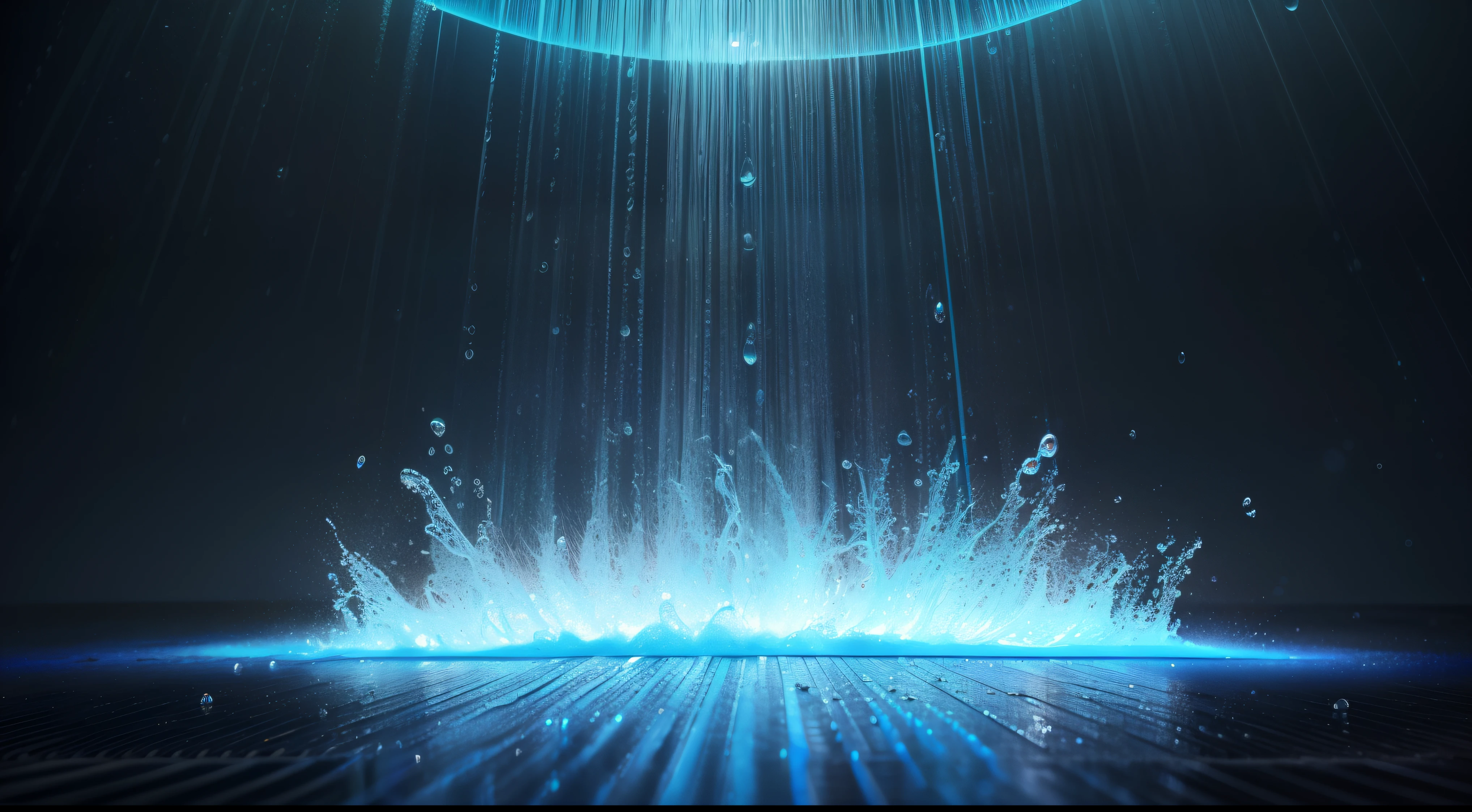 ((Alberto Severo art,gotas de lluvia cayendo en un charco de agua, solo lluvia, gotas y salpicaduras multicolores salpicaduras gotas congeladas multicolores, ondas expansivas en circulos concentricos en la superficie del agua, brillos tornasolados )), (fotografia digital ,luz diurna,,cinematic lighting gran acercamiento , ), obra hiper realista, efectos 3D, Ultra HD, obra de arte magistral ,16k Arte digital 4K altamente detallado, Pintura digital intrincada, Arte digital detallado 4K,Esta cautivadora pantalla, skillfully crafted with the animation capabilities of Cinema 4D, Bring water droplets to life in a symphony of textures and colors. The final composition, Enriched with gamma correction and tone mapping techniques, reflects the unique artistic styles of Alberto Severo