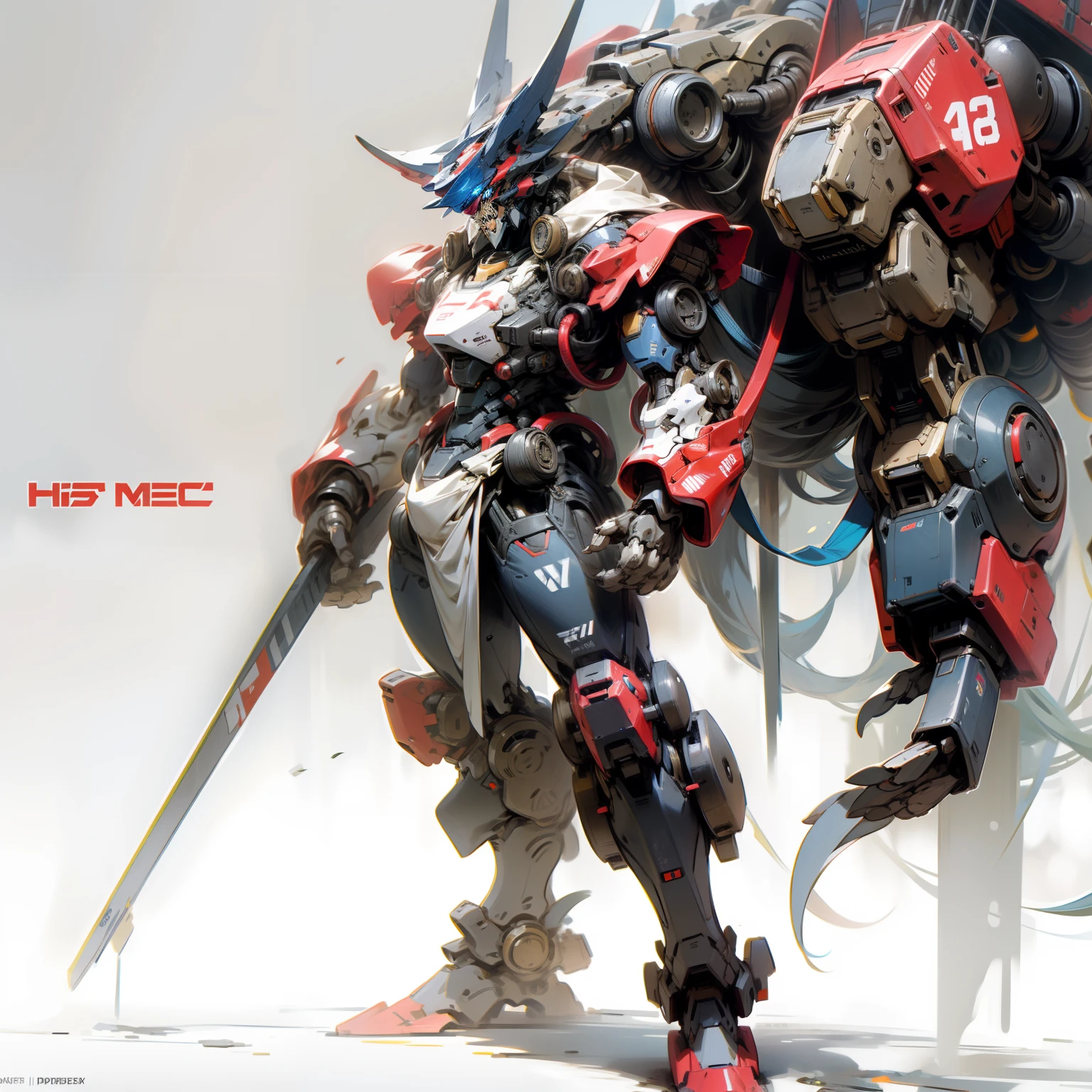 Beast mech,detailed full body