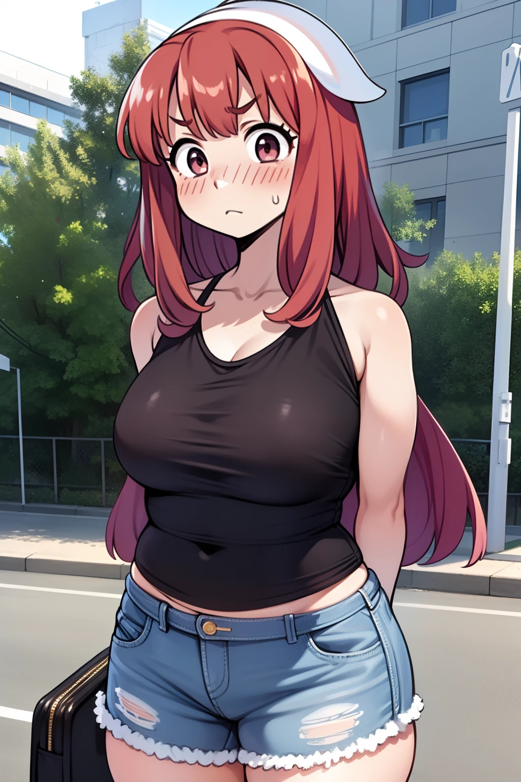girl, side portrait, Messy short hair, Avant-garde accessories,sporty style, Casual T-shirt, (Confident gaze), Monochromatic color scheme, looks to the side, Chic street fashion,((One guy)),(Long hair),The hood on his head, Head and neck shawl fabric,blush,flat chest,Cheerful