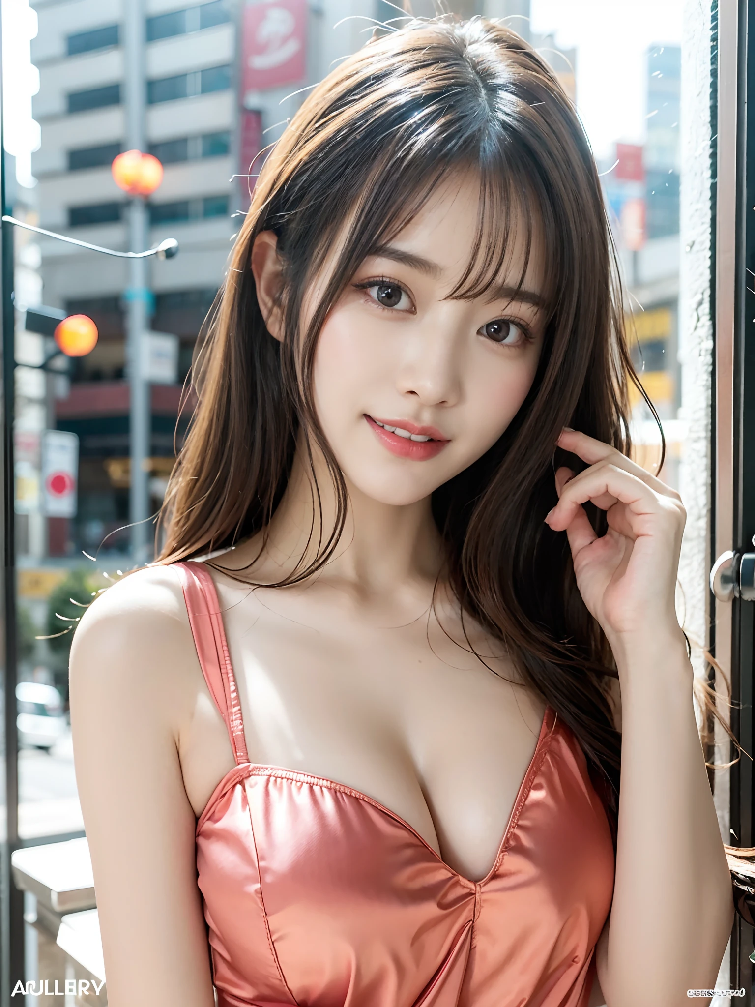 araffe asian woman in a pink dress posing for a picture, Gorgeous young Korean woman, Beautiful young Korean woman, (((beautiful countenance))),(((big eye))),(((Beautiful eyes))),(((long lashes))),((Beautiful teeth alignment)),beautiful Korean women, gorgeous chinese model,(((huge tit))), ((Chest cleavage)),(( nippleless)), Young Sensual Gravure Idol, Cute Korean Actress, Beautiful Asian Girl, Korean Girl, Japanese Models, 奈良美智, Young Pretty Gravure Idol, Young adorable Korean face