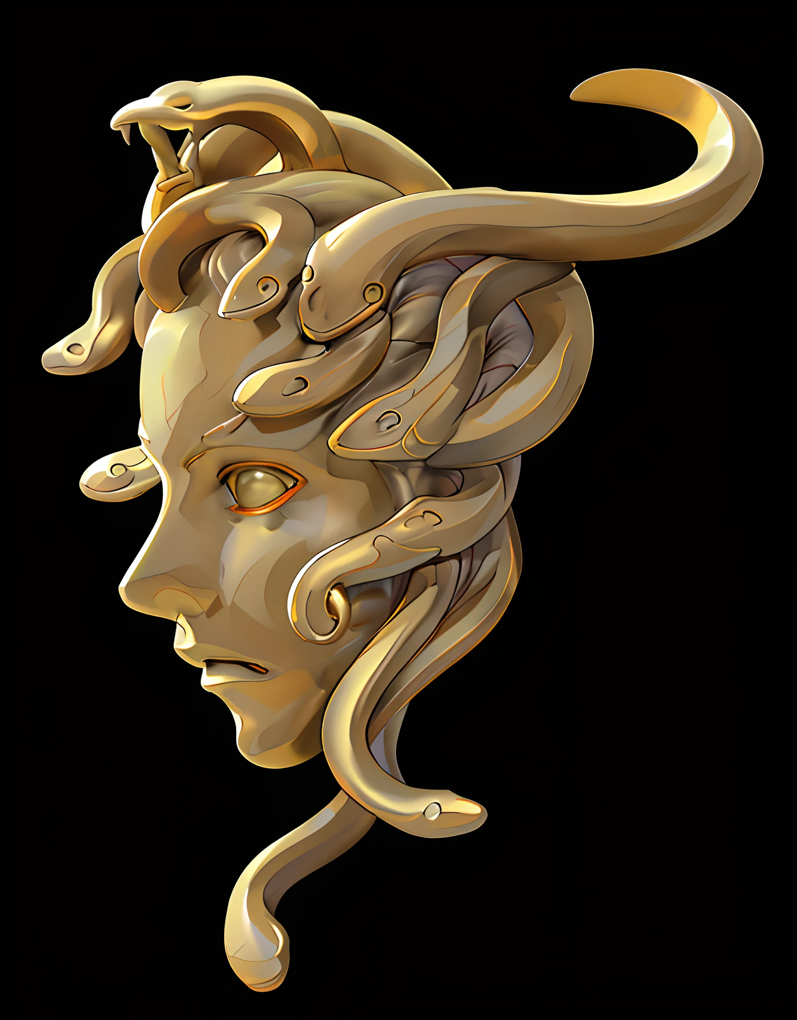 Medusa golden statue，bronze statue，high light，Shiny，metalictexture，metalictexture，metalictexture，metalictexture，metalictexture，metalictexture，metalictexture，metalictexture，metalictexture，metalictexture，metalictexture，