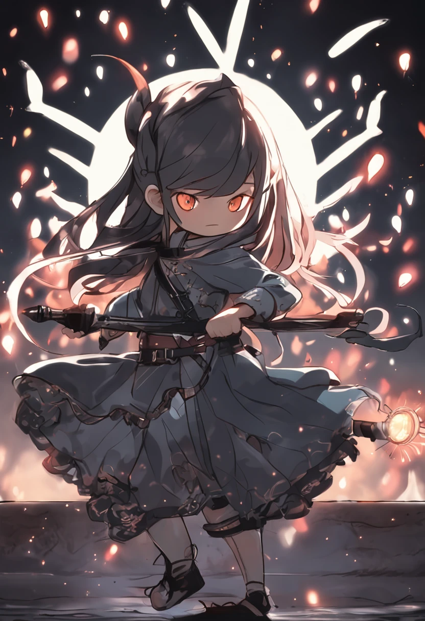 Cartoony,Chubby little girl in black tight cloth,assassins,Dagger and dagger in both hands,Glowing fireflies around,,Cute and cute,KIDS ILLUSTRATION,Glow effects,Dingdall effect,depth of fields,high light,Real light,Ray traching,oc rendered,Hyper-realistic,best qualtiy,8K,Works of masters,super-fine,Detailed pubic hair,Correct anatomy,sharp focus on eyes,The facial structure is reasonable,Facial features are carefully depicted