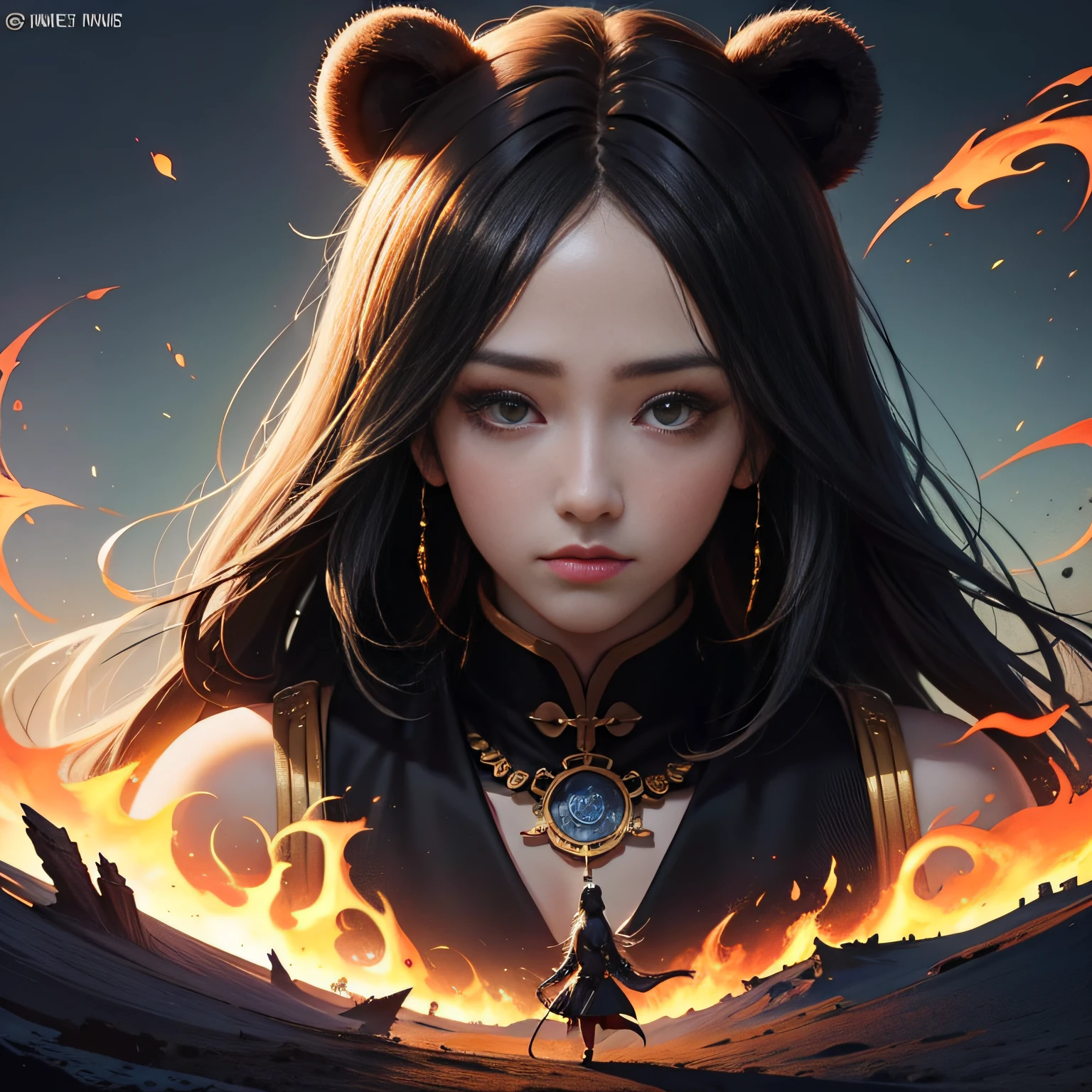 Chinese mythology, a bear on fire
Negative prompt: circle, mountain, easynegative
Steps: 30, Size: 768x768, Seed: 2970153893, Version: v1.5.1, Sampler: DPM++ 2M SDE Karras, CFG scale: 5, Model hash: bad6f46c39, Hires steps: 8, "easynegative: c74b4e810b03", Hires upscale: 2, Hires upscaler: SwinIR_4x, Denoising strength: 0.4