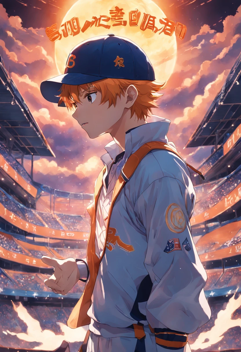 Sunshine Boys(Sunshine Boys),It has an enchanting aura., Baseball Uniforms,The baseball cap is crooked,Wear a baseball glove on your right hand,Hold the skis in your left hand