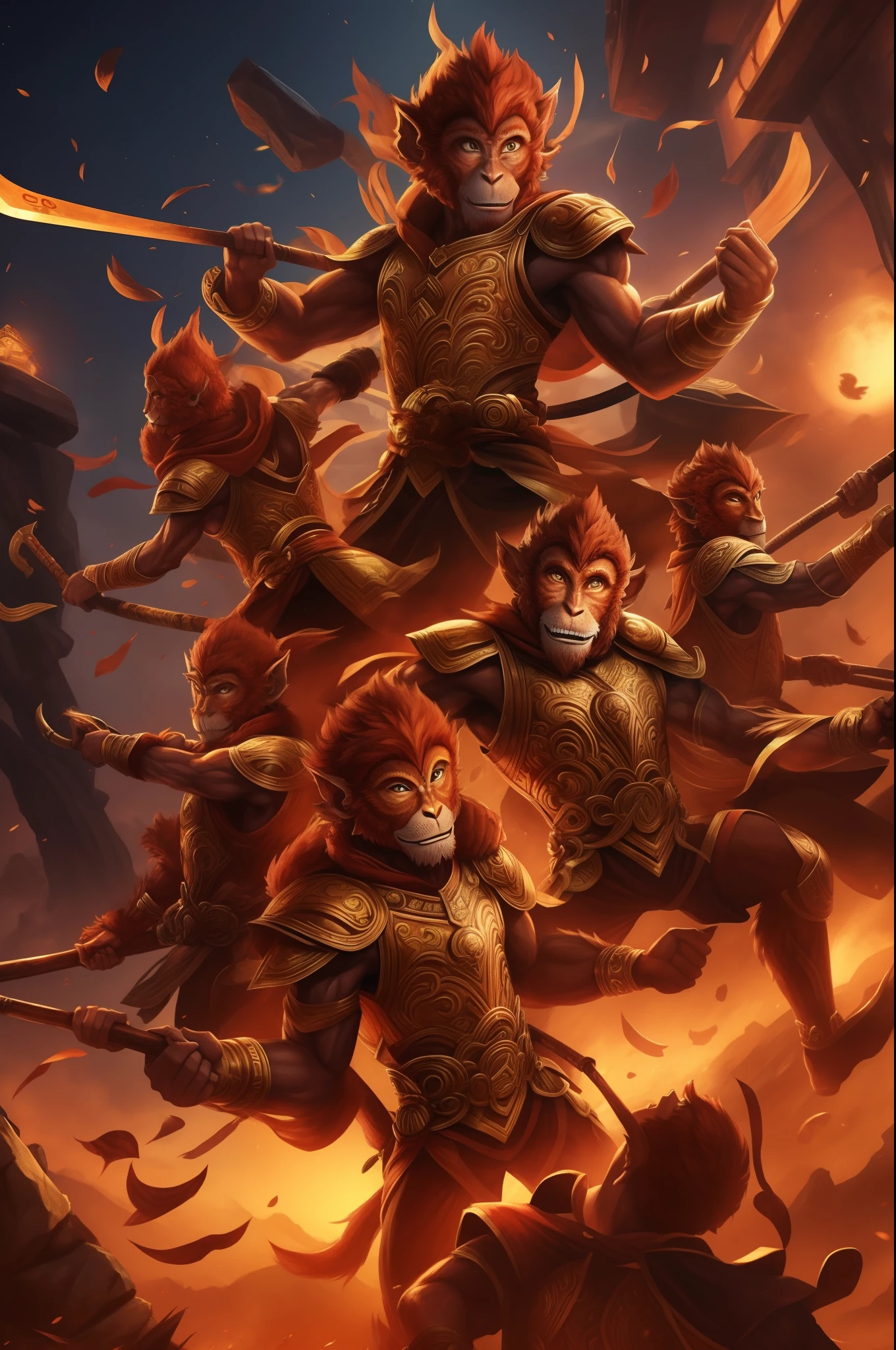 Wukong,Many clones