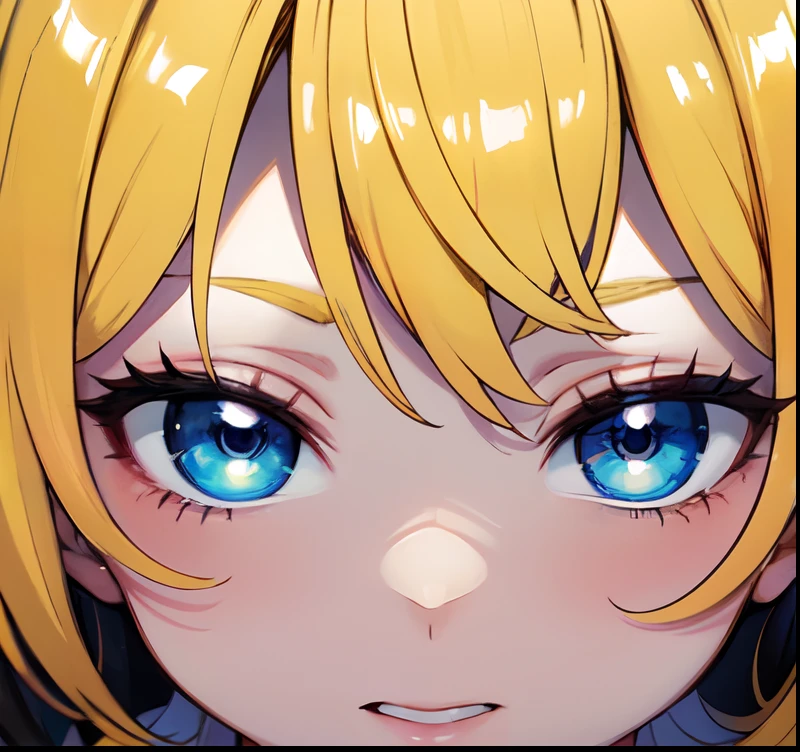 sozinho, suar, 1st grade, dente, anime, chuva, um close up de um menino com uma bolha de fala, personagem de anime com olhos pretos e azuis e um fundo branco, boca aberta, colorful manga, manga color, colorful manga, color manga panel, fundo simples, um fundo branco