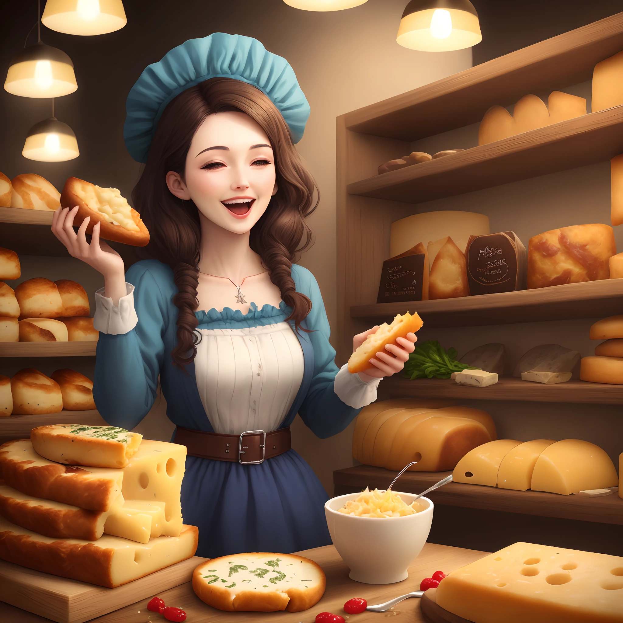 Woman cheese bread ?????