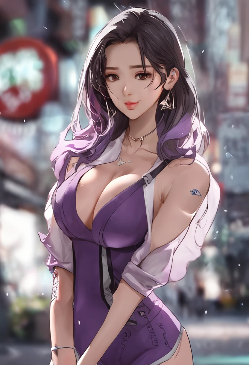 asia woman、in her 20s、lightly dressed、big breasts、big breasts thin waist、Functional、opening legs、Purple underwear,short-hair、Turn around、Brown hair,Not none,sports gym