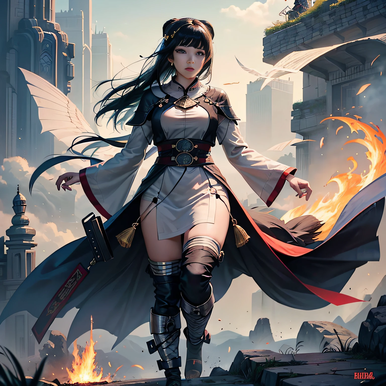 Chinese mythology, a bear on fire
Negative prompt: circle, mountain, easynegative
Steps: 30, Size: 768x768, Seed: 2970153893, Version: v1.5.1, Sampler: DPM++ 2M SDE Karras, CFG scale: 5, Model hash: bad6f46c39, Hires steps: 8, "easynegative: c74b4e810b03", Hires upscale: 2, Hires upscaler: SwinIR_4x, Denoising strength: 0.4