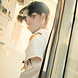 8k wallpaper, super detailed, beautiful, masterpiece, best quality, 1 adult young male, black hair, short hair, flowing short bangs, delicate jawline, dan phoenix eyes, high nose, jacket top, white t-shirt bottom, cargo pants, normal dress, ear chain in one ear, dark atmosphere