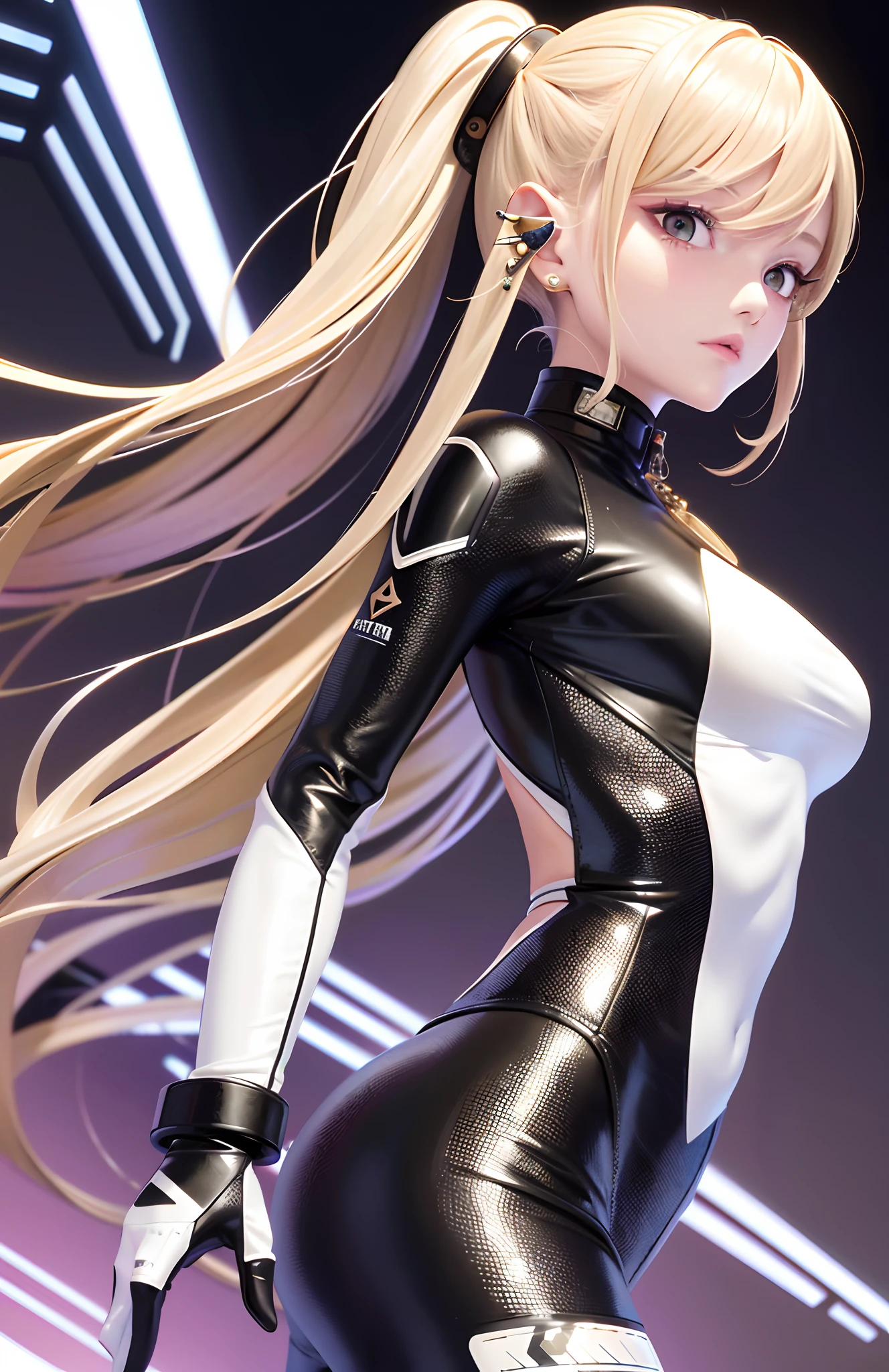 hyperrealistic 14 year old american teen, blonde, perfect tiny body, sexy, dark makeup, perfect slim face, big red lips, very cute face, tiny body, big eyes, young looking, childish looking, training clothes, running