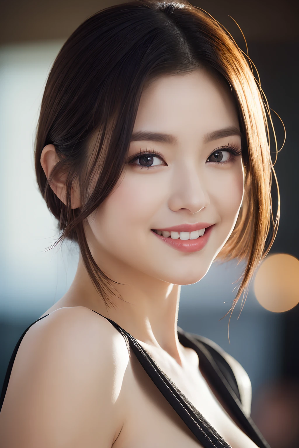 8K, Ultra-high resolution, Highest quality, masterpiece, 三分割法によるphotograph,Surreal, photograph, 1 Girl, (16 years old:1.3), pretty girl, Cute face, Beautiful eyes in every detail, 細かくdetailedに,masterpiece,, One Girl:1.2, Japan Female Announcer,whole body,Outdoor,Athletics Stadium,Sportswear,Beautiful leg line beauty,Refreshing sweat,Full of sex appeal,Sensual,A carefree smile,Heal the heart,Black Hair,ponytail,Looking at the audience、beauty,Long neck、Laugh a little、Please close your mouth and laugh、(((Ideal body type))),A cup small breasts :2,、Portraiture:2、Perfect Anatomy、鮮明なdetailed、detailed、Surreal、Light and shadow,Strong light