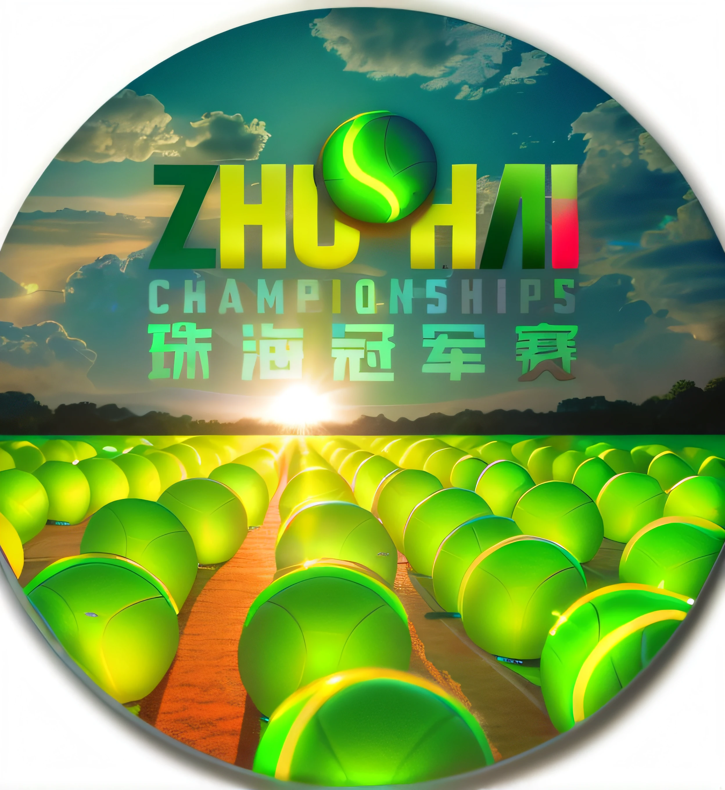 Generated from an image as a badge image,Plata, Texture, studio lit, Realistic, 8K, Masterpiece, Best quality, Photorealistic, Top view,tennis,Fluorescent green