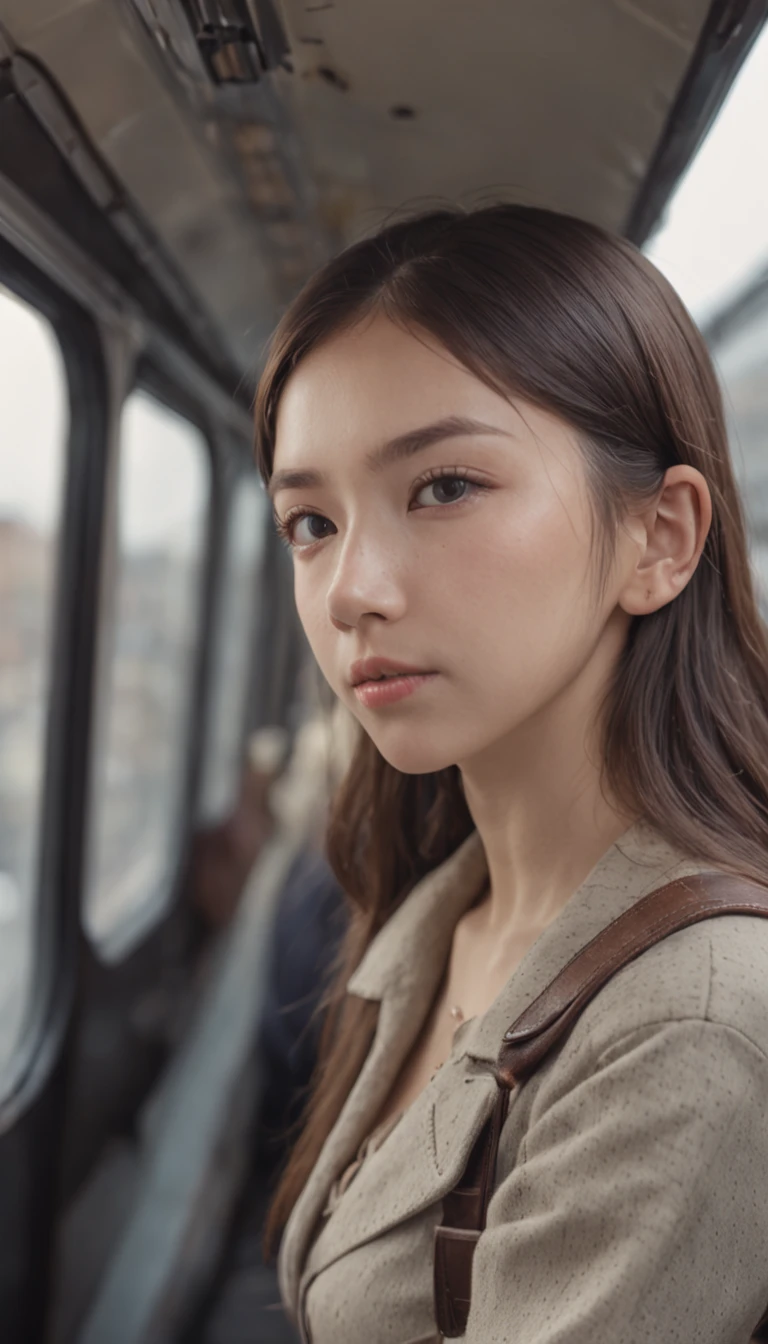 Crowded trains、huge tit、Reluctant high school girl standing、Hugging her from behind、Vulgar men spoke in his ear、lifting her、4k、top-quality、full bodyesbian