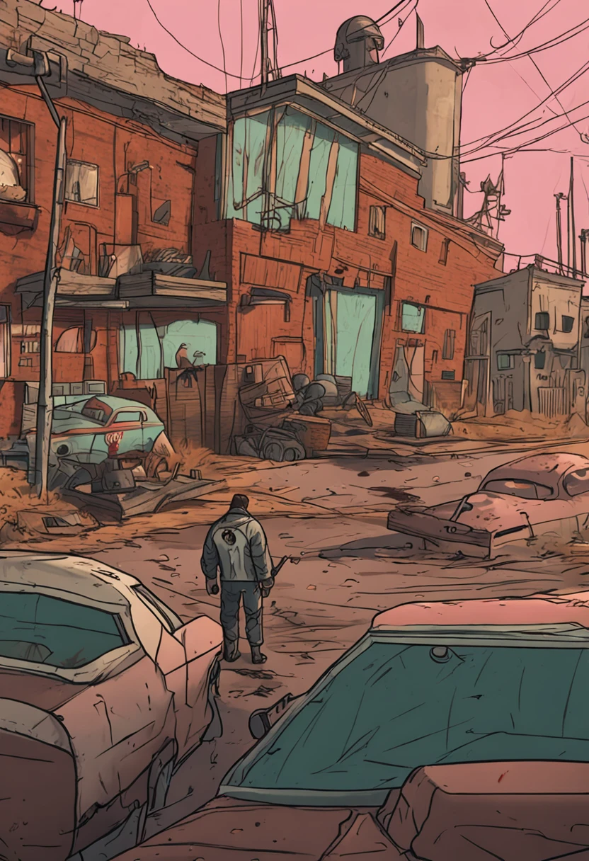 Uma imagem realista de Lorenzo cabot do Fallout 4