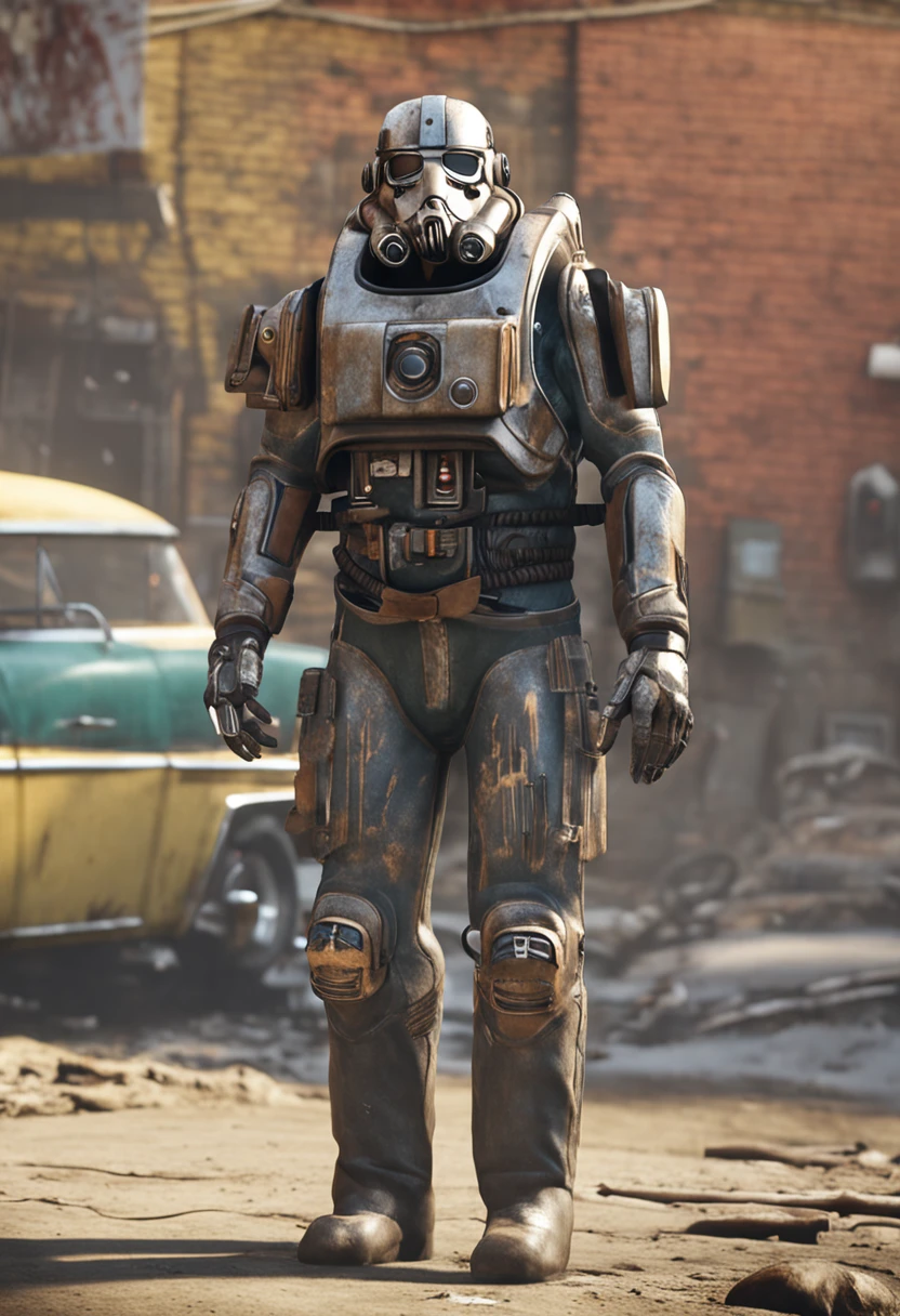 Uma imagem realista de Lorenzo cabot do Fallout 4