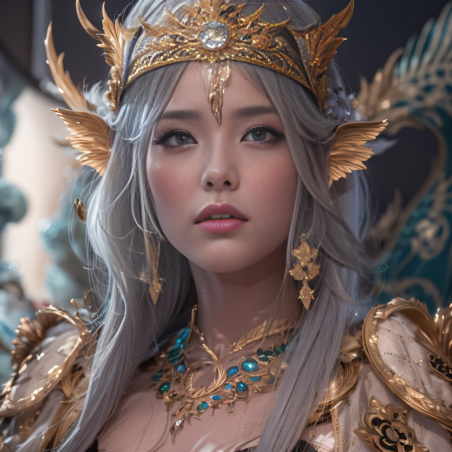 32k(tmasterpiece,k hd,hyper HD/short detailed hair,Jewelry area in the back room,King Girl ,Dragon Protector (realisticlying:1.4),Python pattern robe,Purple-pink tiara,Snowflakes fluttering,The background is pure,Hold your head high,Be proud,The nostrils look at people, A high resolution, the detail, RAW photogr, Sharp Re, Nikon D850 Film Stock Photo by Jefferies Lee 4 Kodak Portra 400 Camera F1.6 shots, Rich colors, ultra-realistic vivid textures, Dramatic lighting, Unreal Engine Art Station Trend, cinestir 800,Hold your head high,Be proud,The nostrils look at people