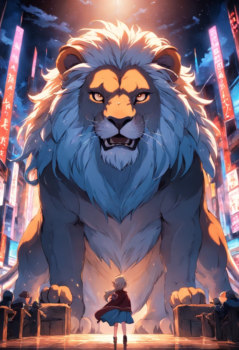 Handsome boy,Ride a stone lion,Hold up a sign