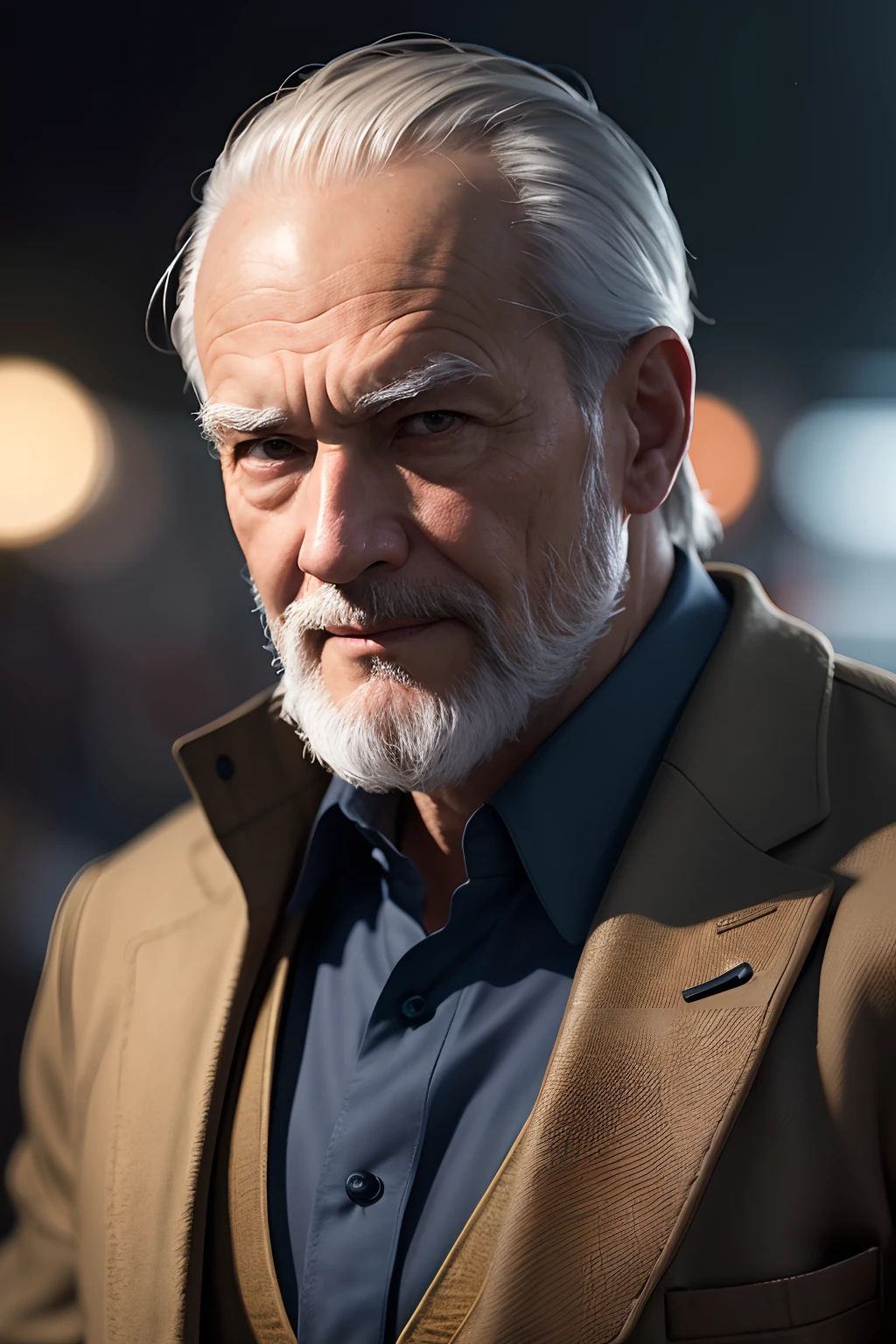 Old Man of the East，realisticlying，dynamic lights，Ex，Gray stubble，full shoot，（非常详细的 CG 统一 8k 壁纸），Trends on Artstation，Trends on CGSociety，high detal，tack sharp focus，dramatic，Photoreality