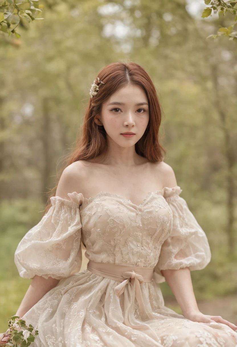 best qualtiy, (realisticlying:1.2), 1girll, 独奏, 详细的脸,(The upper part of the body),standing on your feet,By bangs, cparted lips, PureErosFace_V1 ,Red clothes,
