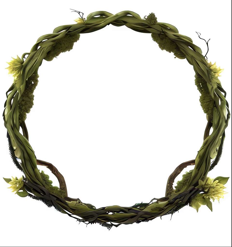 uma coroa de folhas e ramos com um fundo preto, fundo do espinho. d&d, coroa de espinhos, circlet, Portal Florestal, moldura salgueiro, ouroboros, Orc fundido com videiras, Orc fundido com videiras, coroa de espinho rosa, moldura fractal, vegetation tentacles, coroa de espinhos, Videiras, circle of the crone, feito de videiras