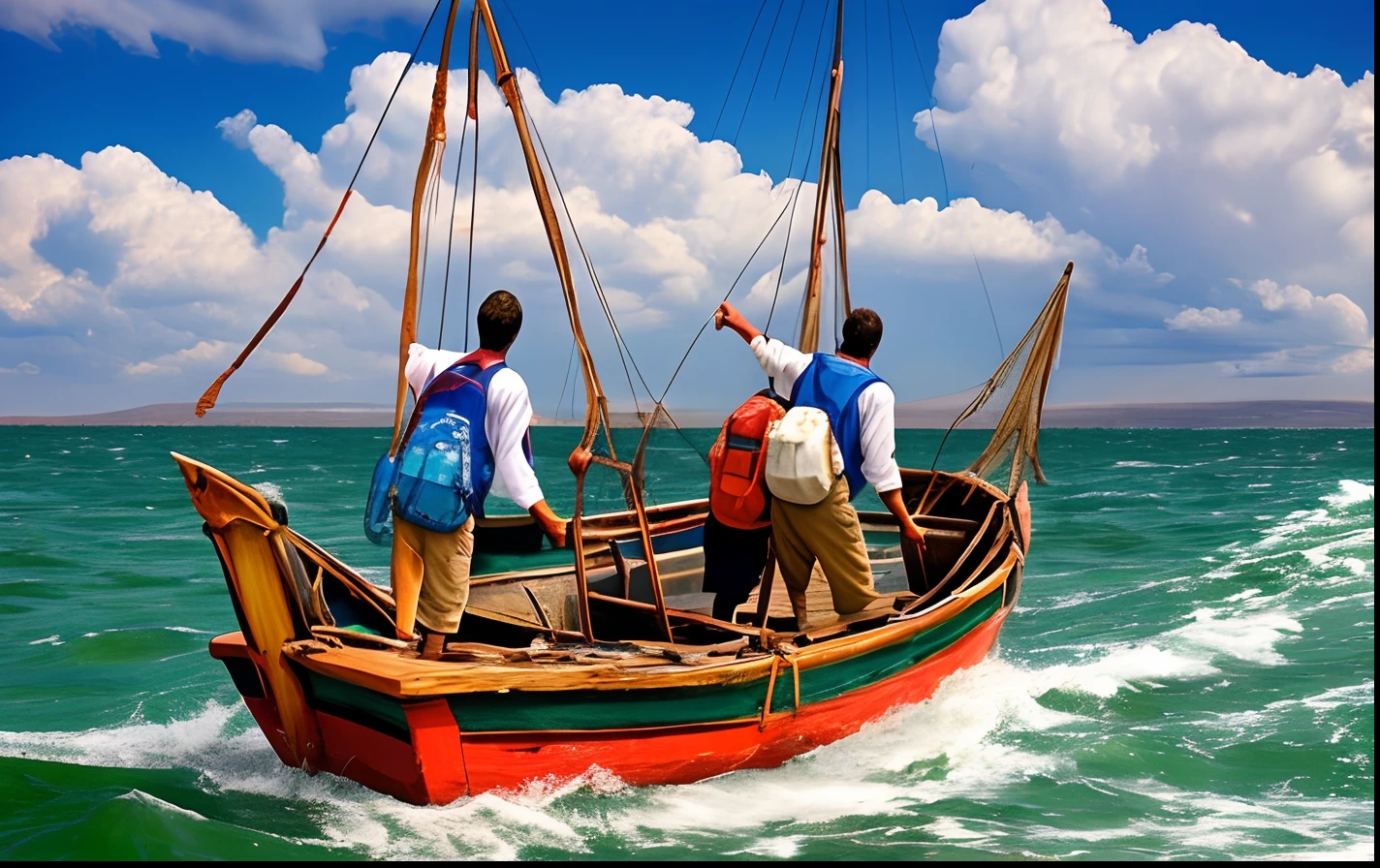 "Walking by the Sea of Galilee, Jesus saw two brothers: Simon, chamado Pedro, and his brother Andrew. They were casting the net overboard, pois eram pescadores. --auto --s2