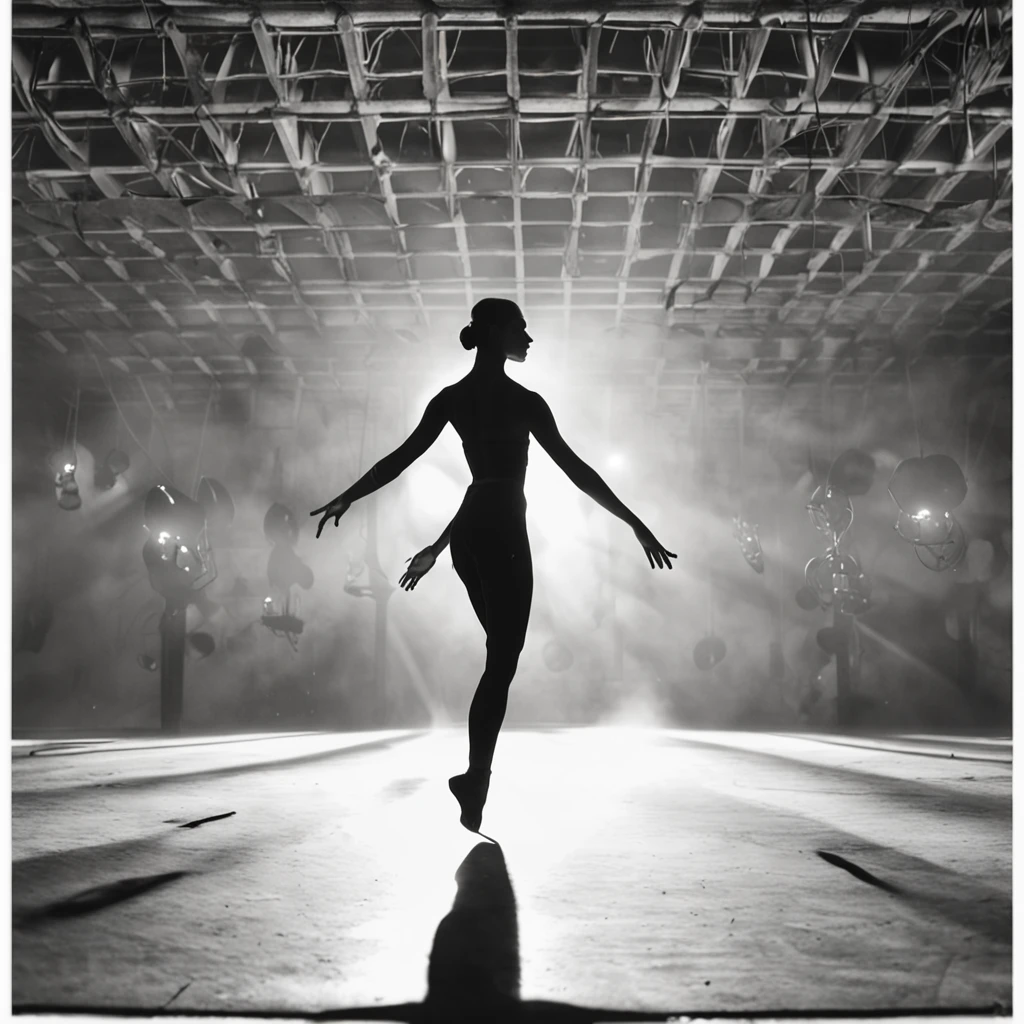 La mejor calidad, Obra maestra, ultrahigh resolution, (realistic photograph:1.4), surrealismo, dream-like,FusionArt, Bailarina de sombras, Magia de sombras, Control de la oscuridad, sigilo, Shadowstep, Hechizos de umbral, Cuchilla oculta,