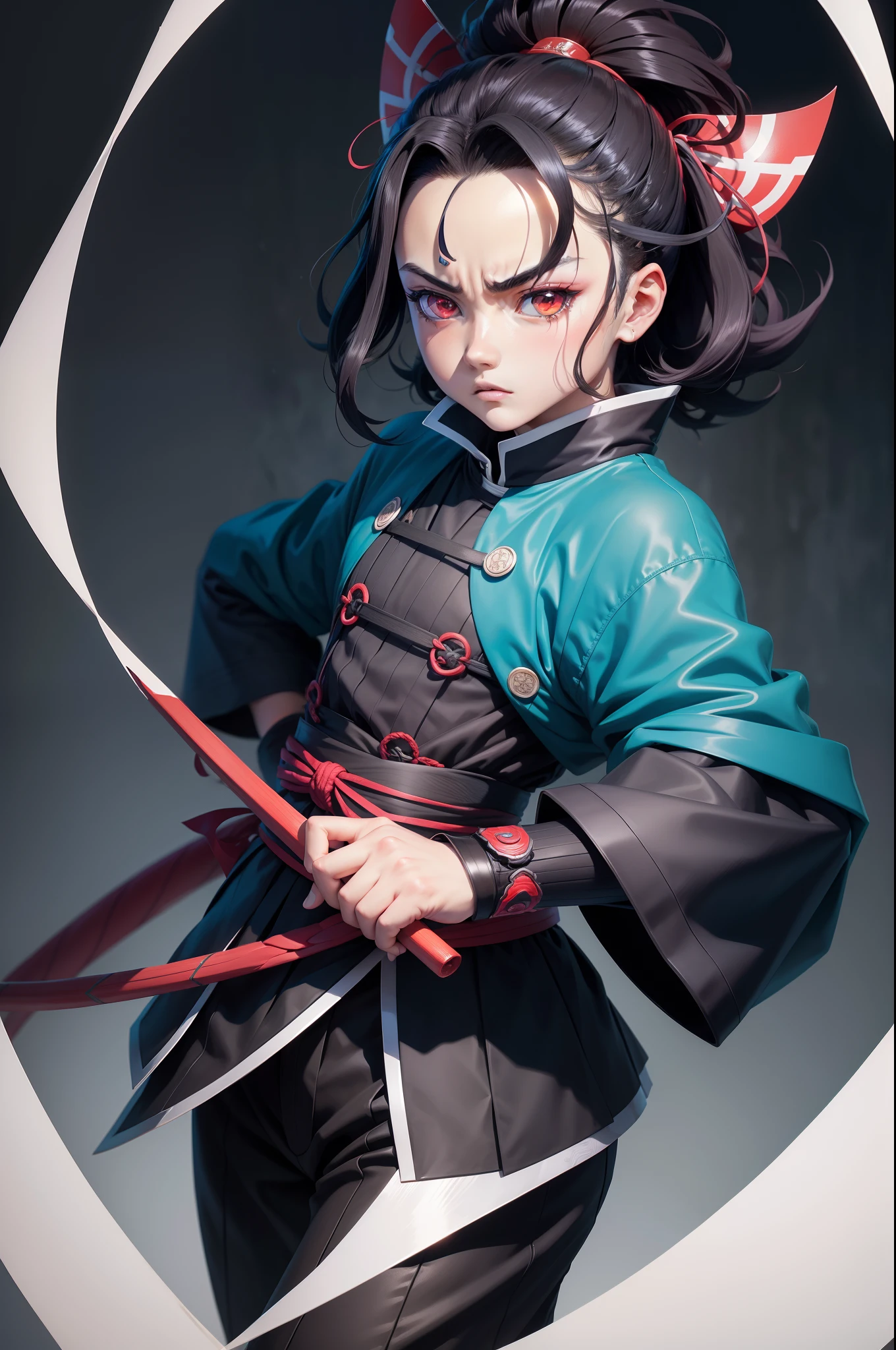 Tanjiro, Kimetsu no yaiba, anime, new generation, moderno, Tanjiro Kamado, 4K, Ultra realista detalhado, Papel de parede, Demon slayer