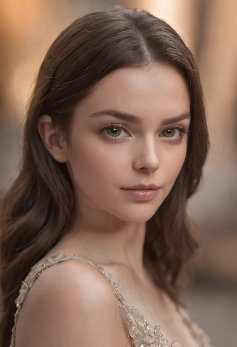 ((best quality)), ((masterpiece)), (detailed), perfect face realistic photo of beautiful woman with long dark brown hair, Russian, influencer, light freckles, dark brown eyes, big lips, no makeup, instagram, wearing a black dress, a stipple, inspired by Esaias Boursse, tumblr, middle close up, robe, flowy, gliter, puff sleeves, sexy dress, tiny waist, beautifull, floating away, woman in dress, low cut dress, inspiration, zoomed