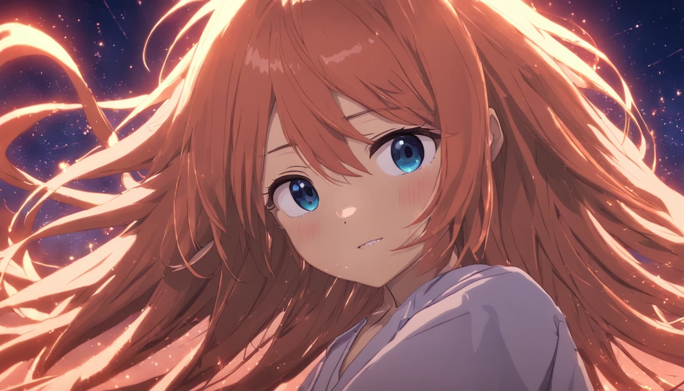"obra-prima, melhor qualidade, fotografia detalhada, close-up, adorable portrait, happy and radiant expression, Soft lighting and Warm, rpg,ruiva (Sparks: 0,7)"