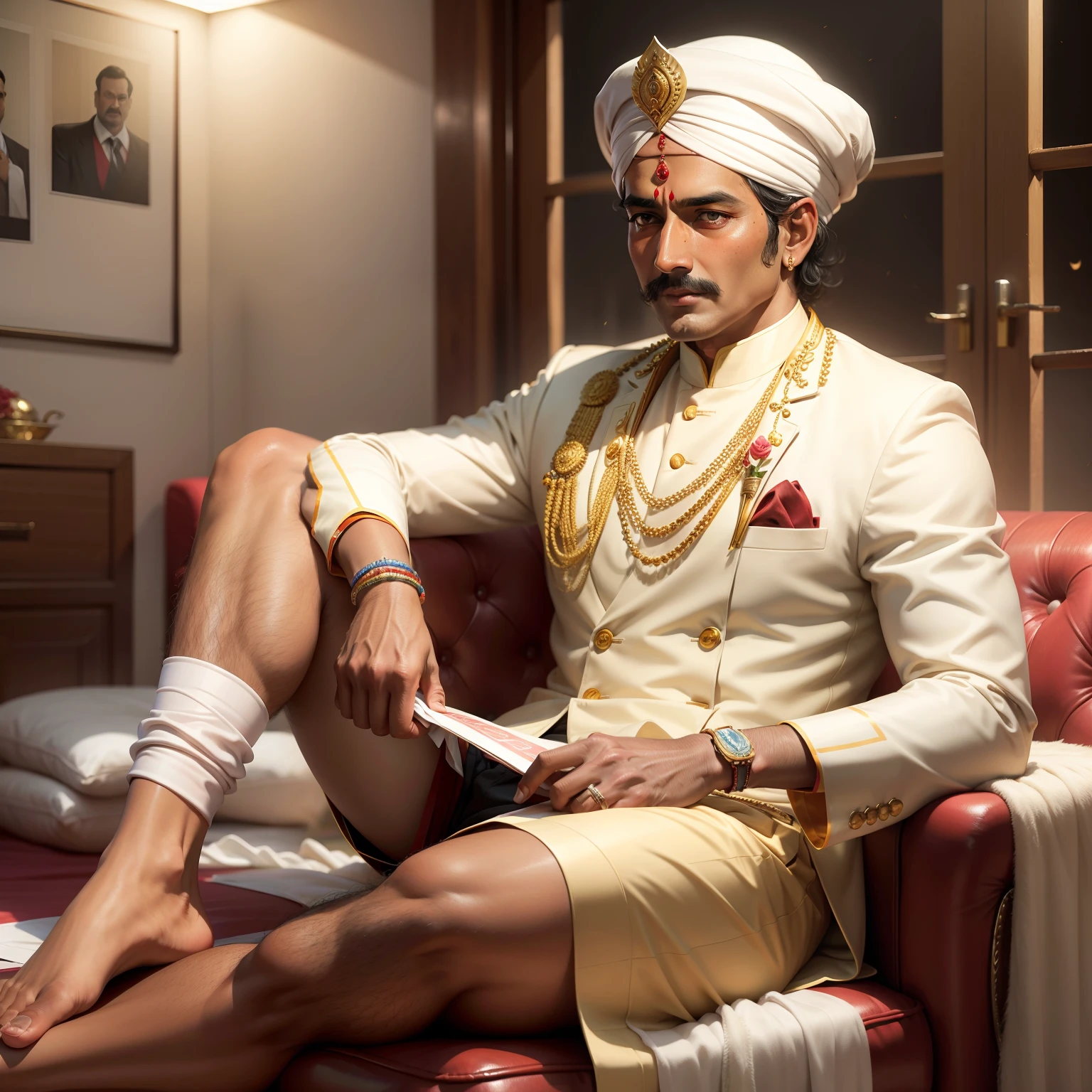 Maharaja Bir Bikram kishore manikya in Cricket jursey