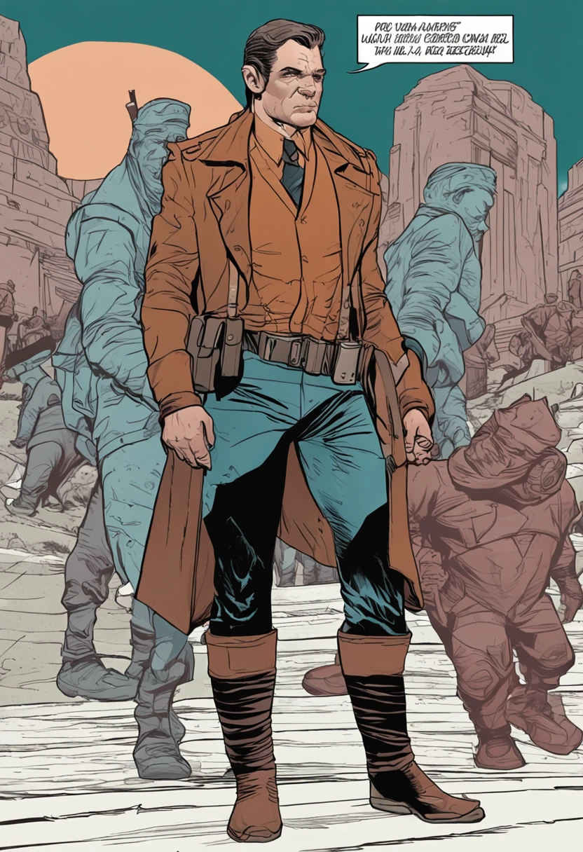 um close up de uma pessoa velha em uma montanha, arte oficial do personagem, official character illustration, adam hughes, Closeup da arte do personagem, pesquisadora do sexo masculino, Retrato de cclose do rosto, arte detalhada do personagem, retrato detalhado do caractere, arte da capa dos quadrinhos de phil noto, Anya, Spy X Family, full-colour illustration, roupas de monge