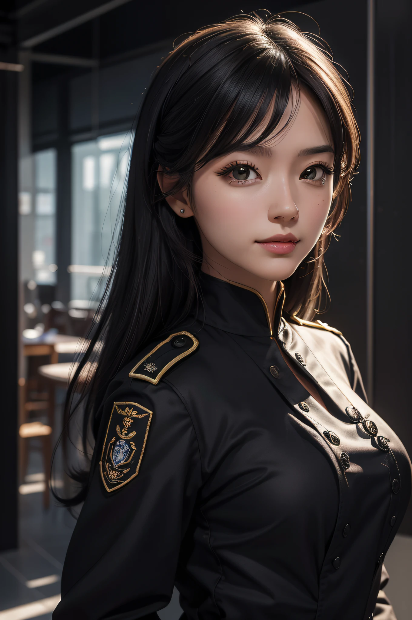 Highest image quality，Outstanding details，超高分辨率，The police of the future，She wears a futuristic SWAT uniform，short detailed hair，She stood in front of the police car，Robust body，Sexy and robust，Detailed abs，Detailed muscle lines，A meticulous face，dynamicposes，the night，Future city street view background，neonlight，sense of science and technology，future-tech，Very detailed cyberpunk style，cyber punk perssonage，Highly detailed police uniforms，Highly detailed police cap，Highly detailed police force，Highly detailed police badge，Highly detailed armbands，Highly detailed police strips，Highly detailed epaulettes，wear police cap，Highly detailed electric batons，Highly detailed guns，The gun of the future，intercom，Wireless devices，Highly detailed handcuffs，Highly detailed police equipment，Highly detailed police car，Future police car，frontage，Full body photo，Look from the bottom up，look from down, looki at viewer，mechs