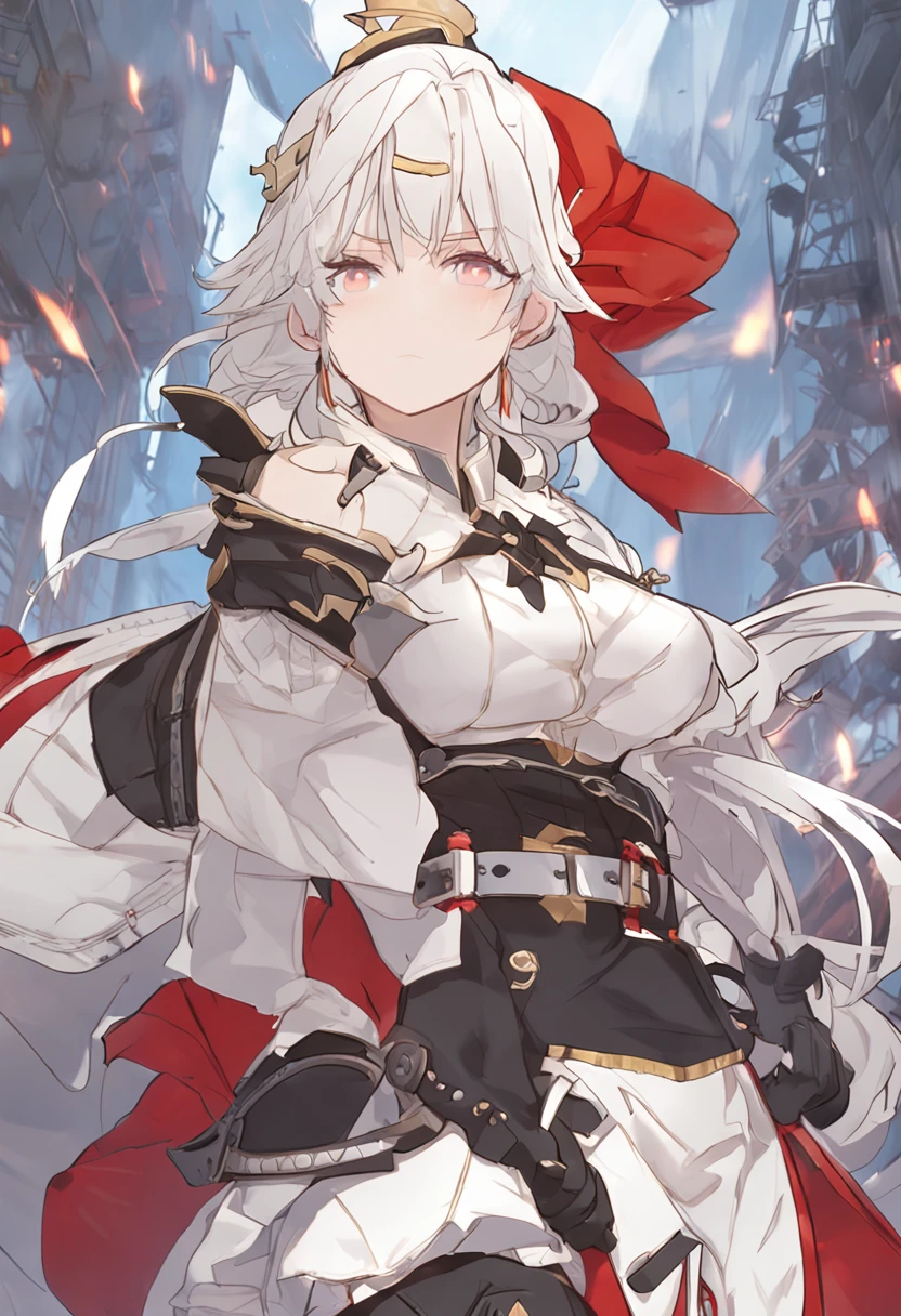 Woman in pirate costume standing with hands on her hips, from the azur lane videogame, characters from azur lane, Ayaka Genshin Impact, cushart krenz key art feminine, azur lane style, edelgard fire emblem, Official Character Art, edelgard from fire emblem, marin kitagawa fanart, ayaka game genshin impact