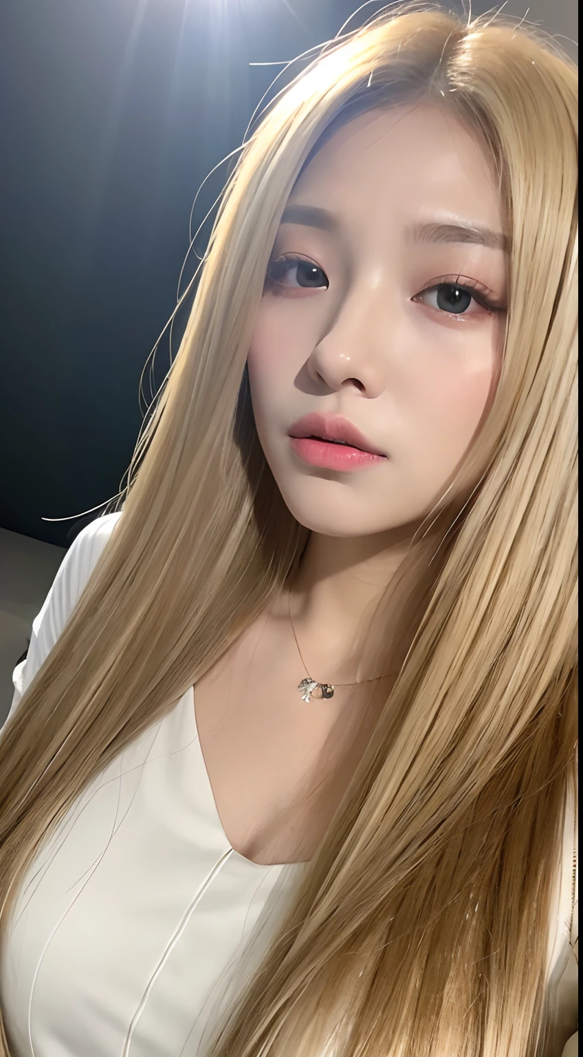 730717681 Only one woman, alone, blonde、Shining beautiful skin、big breasts、outstanding style, smock blouse, tunnel, highest quality, ultra high resolution , Upper body