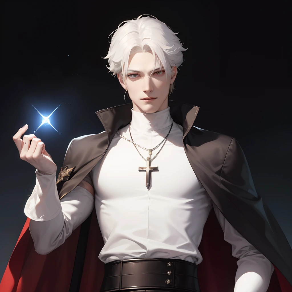 Henry Gerard is Edward's friend in Castlevania, and he is also a vampire hunter much like Edward under the organization "Saber Cross." Henry was appointed as a priest and possesses exceptional intelligence. He is skilled in harnessing light-related magical powers. A proficient companion to Edward, Henry effortlessly solves complex problems. He dons a white outfit with a priestly cloak and wields a rosary, using it to recite powerful incantations.