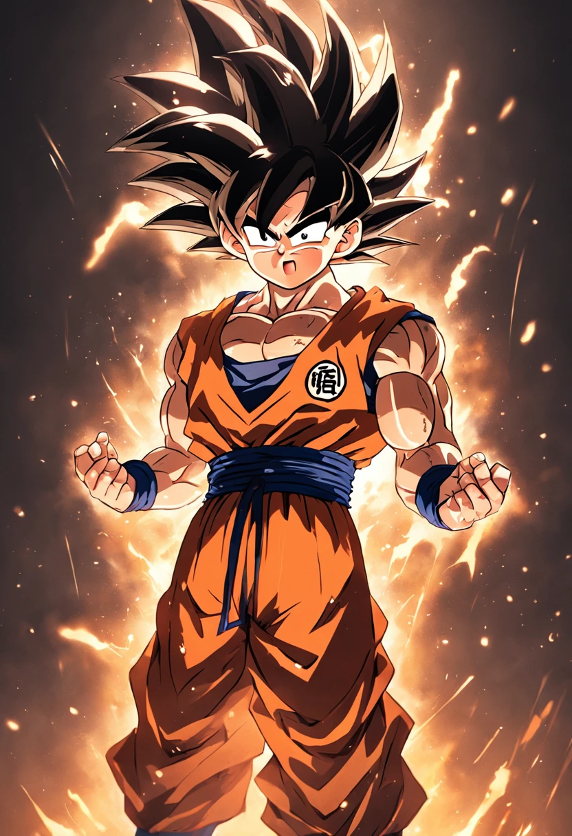 Dragon Ball Goku，Great ape，full bodyesbian，of a real，Facial features are carefully depicted，Realistic skin texture，Dark style，depth of fields，high light，Real light，Ray traching，oc rendered，Hyper-realistic，best qualtiy，8K，Works of masters，super-fine，Detailed pubic hair，Correct anatomy，sharp focus on eyes，Bokeh，Facial features are carefully depicted