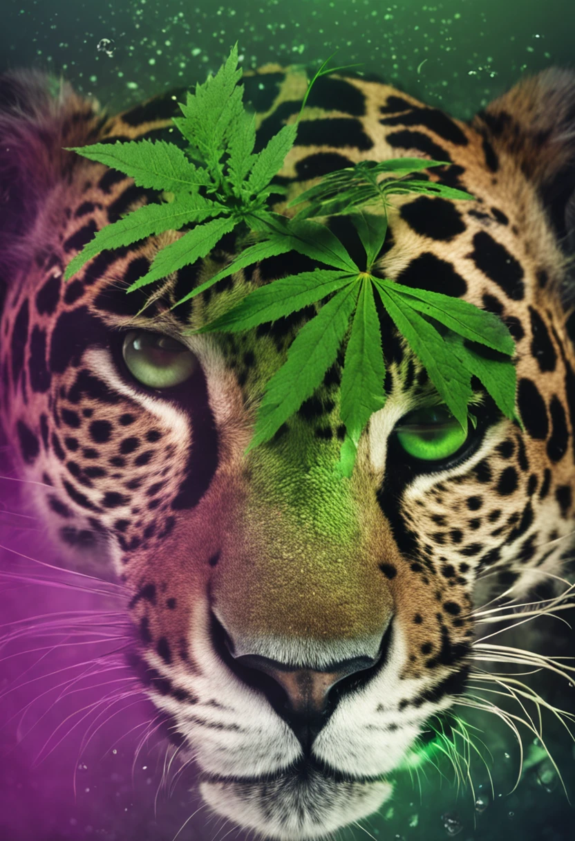 Develop a logo for 'Green Panther' that highlights feminine and black elements associated with cannabis. The logo must include a stylized cannabis leaf, combined with the silhouette of a female panther, symbolizing strength and grace. Incorporate details that celebrate black culture, such as patterns inspired by African fabrics or traditional accessories, maintaining an elegant and powerful aesthetic. Use a color palette with deep greens, touches of black, gold and bronze accents. The name 'Green Panther' should be displayed in a bold, modern typography, integrating seamlessly with the visual elements, conveying a message of empowerment, resilience and connection to nature."
Esse prompt