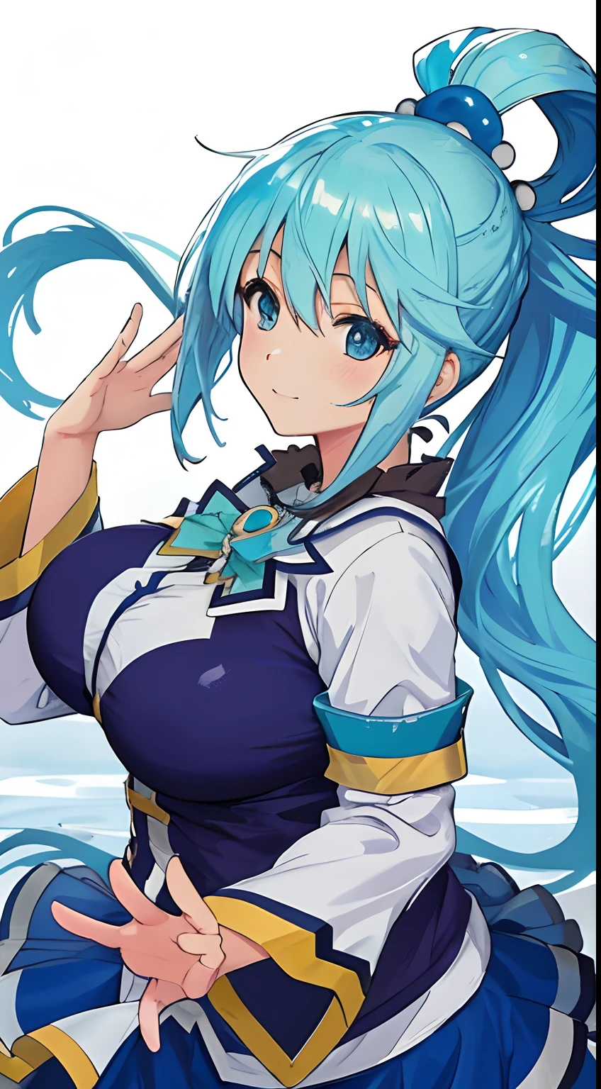 Best Image Quality, 8 k, high quality, masterpiece:1.2), ((masterpiece)), (high detail, high quality, Best Image Quality), solo, 1 girl, Konosuba ,aqua, detailed face, A smirk on his face, looks at the viewer, detailed clothing, detailed fabric, Hair rings, military uniform, Military helmet, Flamethrower, Flamethrower держит в руках, dirt on the face, jungle, palm trees, in a semi-squat,
