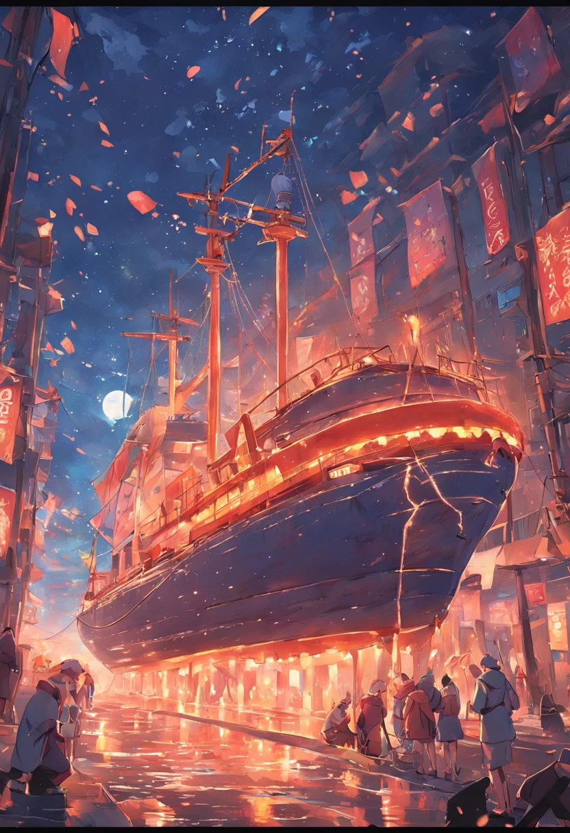 barco pequeno, na costa, Pintura SNES