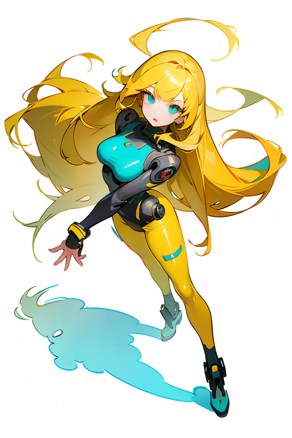 round image,(masterpiece:1.3), (the best quality:1.2), (super fine illustrations:1.2), (Masterpiece), high quality, high detail,(SOLO:1.4),((round image)),[(white background:1.1)::5],[(cyberpunk:1):5],[(game character portrait:1.2):5],

{1 girl},{solo},(((full body))),{{{only five fingers}}},((yellow))long  hair((yellow and (White) ends)),long hair,whole body, pantyhose,look at viewer, from above, aqua eyes, cyberpunk,