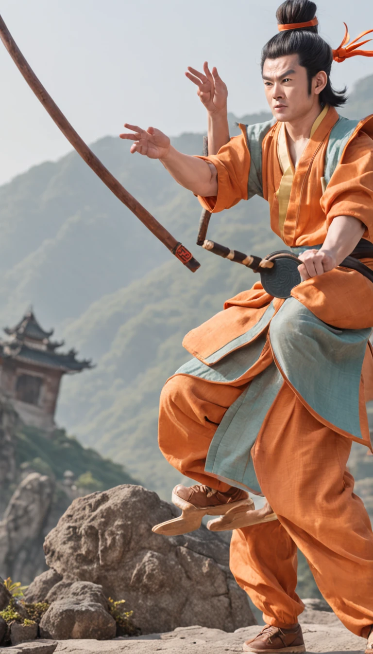 son goku（Also known as Qi Tian Dashen、Sun Walker、Fight over Buddha），It is a classical Chinese novel of gods and demons《Journey》One of the main characters in （It is said to be written by Wu Chengen）。It was born from the fairy stone that was born from the opening of the heavens and the earth，The birthplace is located on Huaguo Mountain in Higashikatsu Jinzhou，He is revered as the "Monkey King" for leading the monkeys into the water curtain cave。 [61] In order to learn art, he crossed the sea to worship Grandmaster Yusu Bodhi，Named Sun Wukong， [63] Learn the tricks of the Great Heavenly Immortals、The number of hells is seventy-two changes [285] 、Superb spells such as Douyun。 [64-66]
The Monkey King did not get a weapon，Obtain the Ruyi Golden Hoop Rod at the East Sea Dragon Palace， [70] After making a big fuss, the book of life and death was removed， [3] Shocked the heavens and was summoned by the Jade Emperor，Sealed as Bow Ma Win。 [75] After learning of his humble position, he returned to Huaguo Mountain angrily， [76] and defeated the crusade of King Li Tianwang and the Third Prince Nezha， [78] Forced the Jade Emperor to make him a Qi Tian Great Sage，And there is a mansion in the Tiangong，He was ordered to manage the peach orchard。 [79] Because of the disturbance of the queen mother's peach extravaganza、Steal and eat Taishang Laojun's golden pill， [81] Smelted into the body of gold and steel， [89] Later, in the gossip furnace of Taishang Laojun, his eyes were smoked into golden eyes of fire。 [90] After that, there was a big disturbance in the Heavenly Palace，100,000 heavenly soldiers and heavenly generals、Four Heavenly Kings、The twenty-eight stars could not defeat it， [91] Later, he lost a bet with Buddha Rulai，He was pressed under the Five Elements Mountain turned into five fingers by Rulai for more than 500 years, and repented。 [93] It was later dotted by Guanyin，Rescued by Tang Monk，Law Number Walker，Protect the Tang monk Xitian from the sutras， [95] Descend demons and exorcise demons along the way，Brave hardships，After nine nine eighty-one difficulties，Finally, the true sutra was achieved and the right result was achieved，He was canonized as a Fighting Buddha。 [182]
Monkey King is intelligent by nature、vivaciousness、setia、Jealousy is like hatred，Wit is represented in folk culture、bravery。 [230] Since the Tang Dynasty, the legend of Journey to the West appeared，It continued until the Ming and Qing dynasties，The collection of these legends appeared in the Ming Dynasty《Journey》。The Monkey King is in these folk myths throughout the ages，Worshipped as a god by Chinese。((top-quality、8K、tmasterpiece:1.3、超A high resolution))、(Clear focus:1.4)、Break、A Japanese lady、Cute Baby Turtle、1 persons、full body Esbian、light-skinned、((dark brown  hair))、Long, semi-upturned and curly hair、Break HA、(Detailed fabrics、Detailed fabrics、Casual button-down shirt:1.5)、Break HA、Bandurier bag、Break HA、Super fine face、A detailed eye、Narrow-eyed、Moisturized Eyes、二重まぶた、Break HA、Reddish cheeks、Detailed skin、full of sweat、Glossy glossy skin、glowy skin、Shine skin、Shadow skin、glowy skin、putting makeup on、Break HA、Detailed lips、Ruddy lips、Laughing、Break HA、(Colossal tits:1.1)、Beautiful leg line、looking in camera、Break、(细致背景:1.1、City walking tour:1.8)、Natural lighting