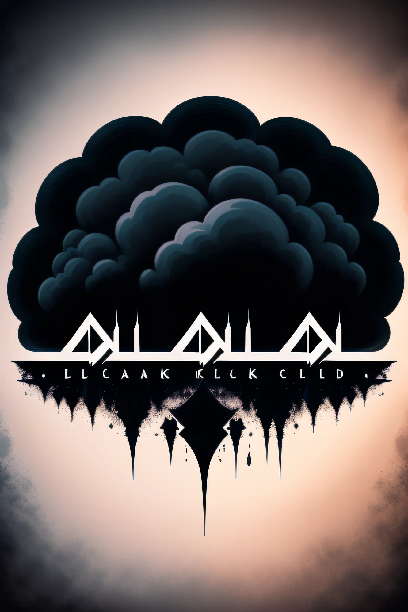 black cloud metal band logo