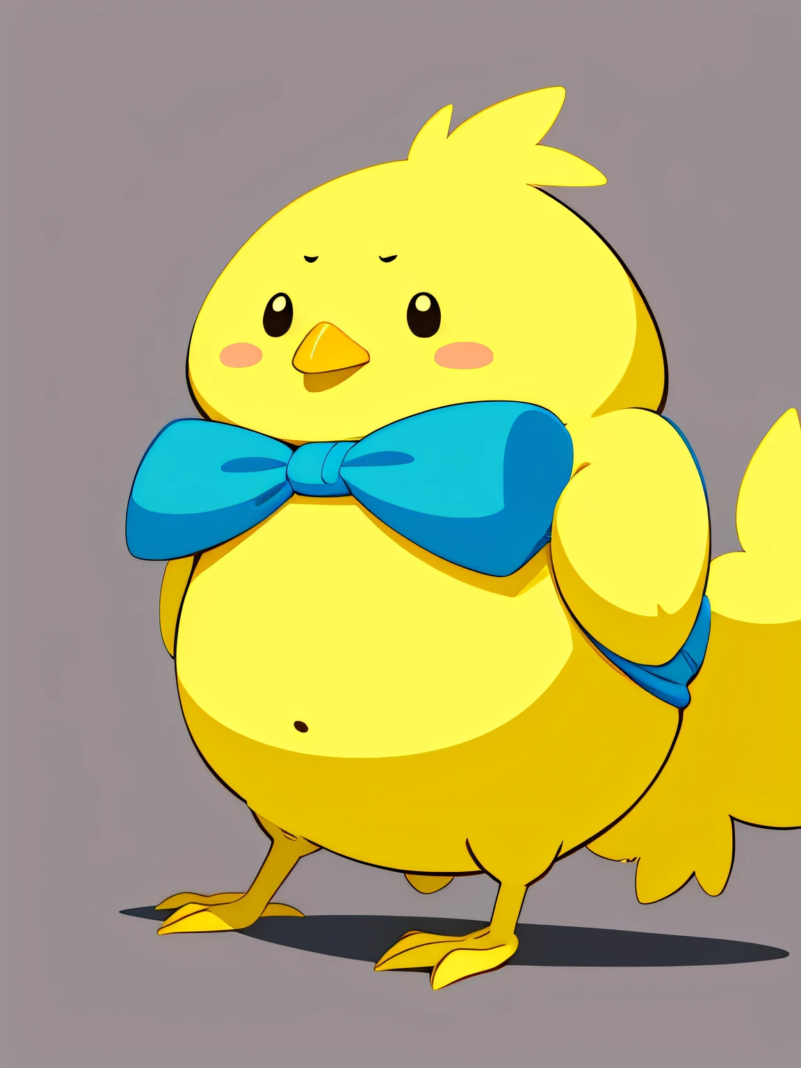 Cartoon character of little yellow fat chicken, digitally draw on wacom tablet, draw with wacom tablet, procreate illustration, flat color and line, Digital drawing, colored screentone, digital 2d drawing, clean lineart and flat color, medibang, drawn with photoshop, procreate, smooth coloring, hand-drawn animation,cartoony