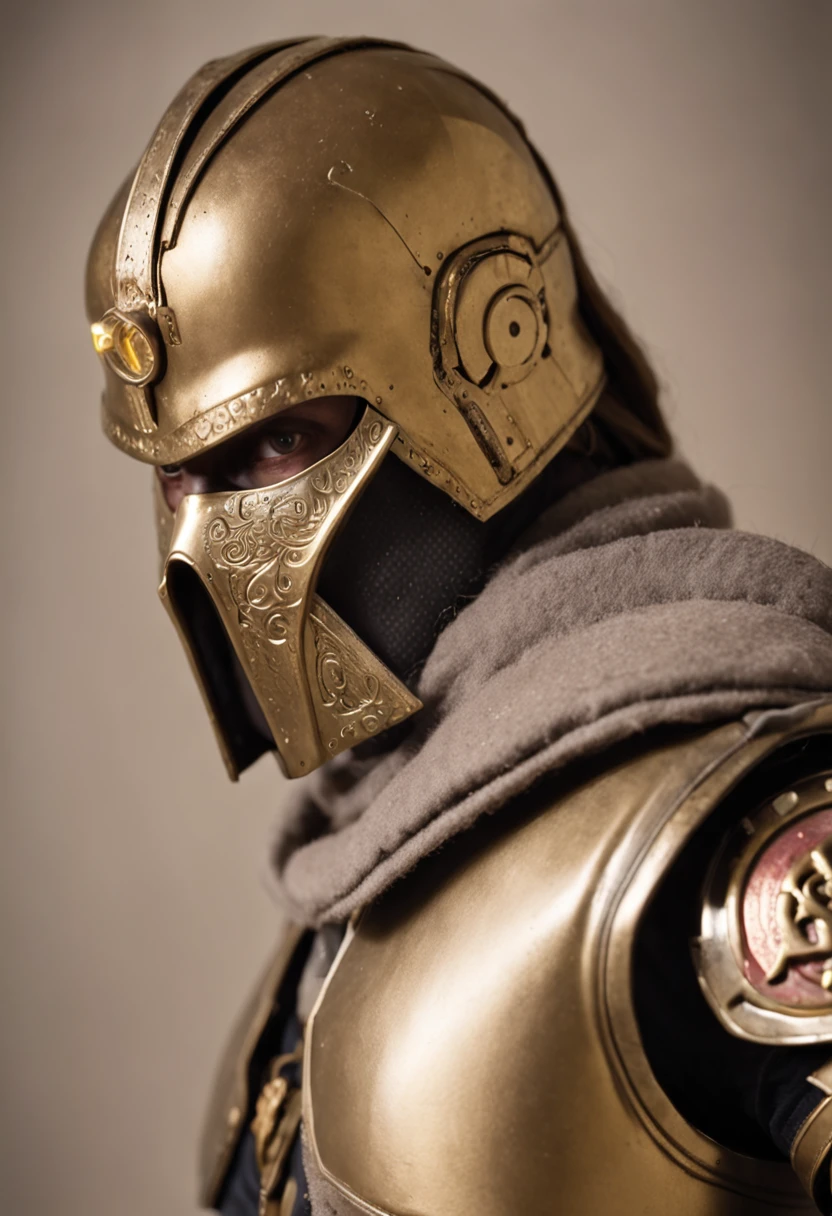 C-3PO as mortal combat character, dressed in mortal combat clothing, (mortal combat clothing:2), (full body image 2)