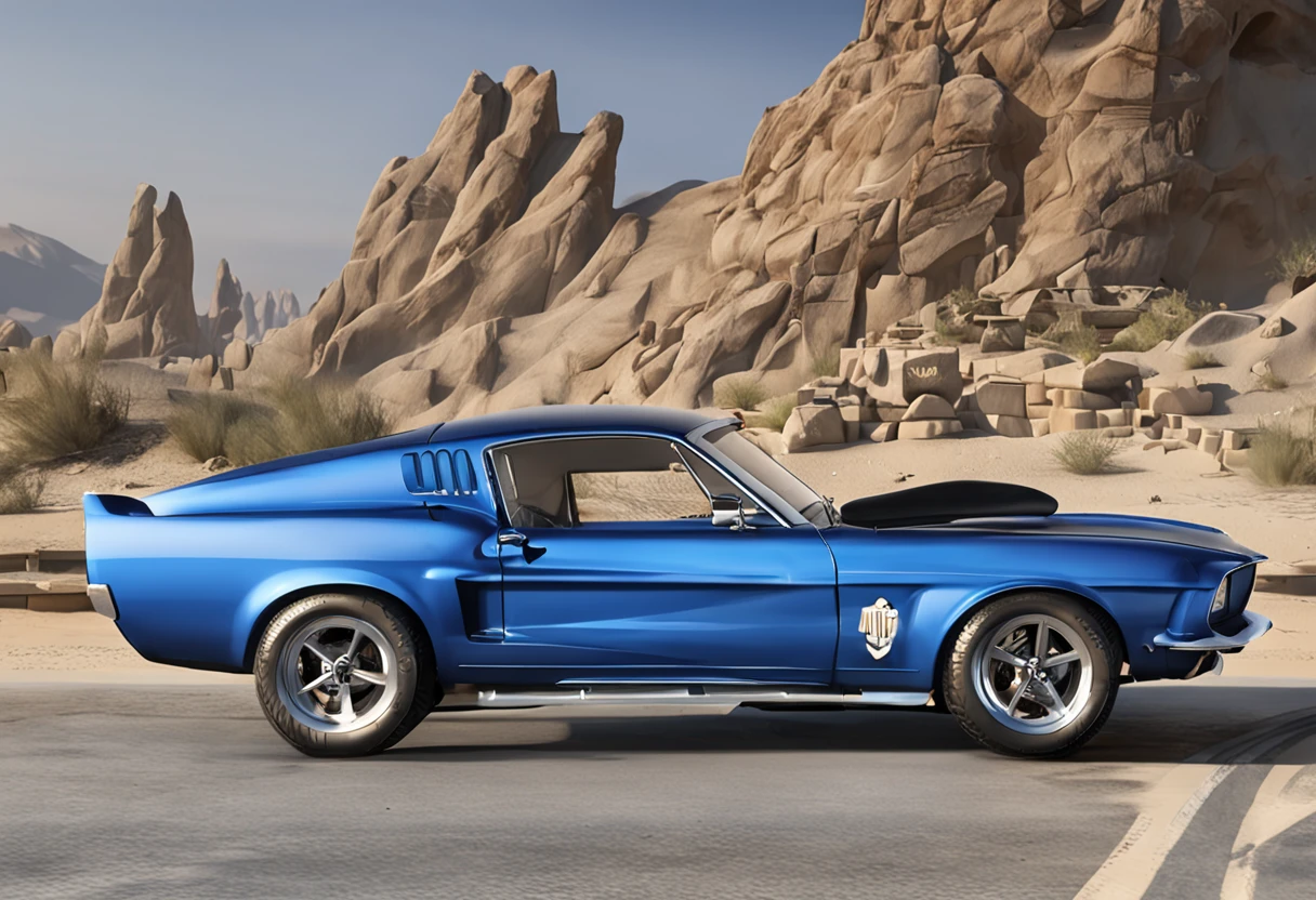 a close up of a blue shelby car with a black background, blue realistic 3 d render, rendered in povray, 3d render”, rendered in v-ray, octane render ”, octane render”, photo realistic render, realistic. octane render, octane renderer”, photorealistic 3d render, photorealistic 3 d render, rendered in keyshot