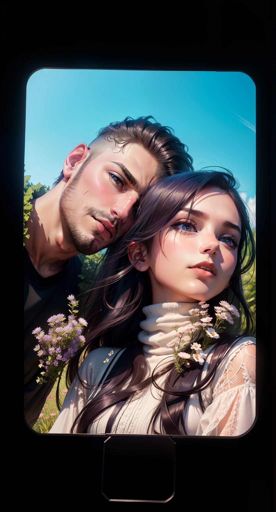 graphic design, flat design, boy carrying a skateboard and beautiful girl in their twenties, hugging, in love, romance. Full body. Night city, highly detailed clean, photorealistic masterpiece, professional photography, realistic, very dark background, isometric, vibrant color vector, high definition