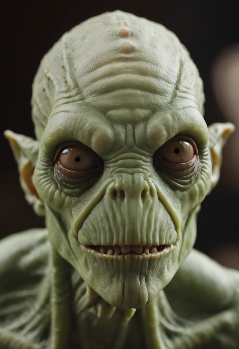  creepy green alien sucking cock