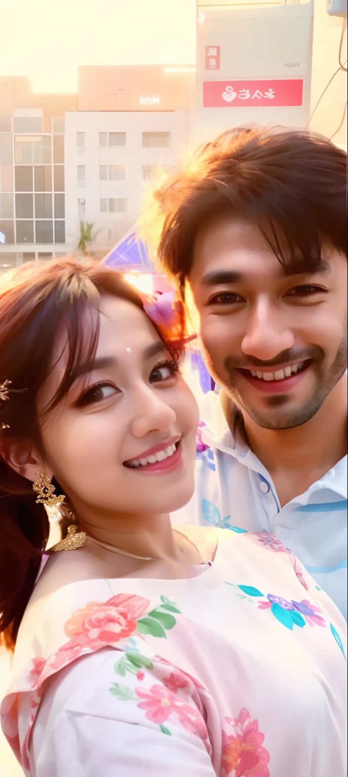 there is a man and woman posing for a picture together, in love selfie, very very low quality picture, profile image, lovely couple, profile picture, selfie!!!!!, facebook post, happy couple, 8k selfie photograph, candid picture, selfie photo, indian, profile pic, with lovely look, reddit post, taken with sony alpha 9, very accurate photo