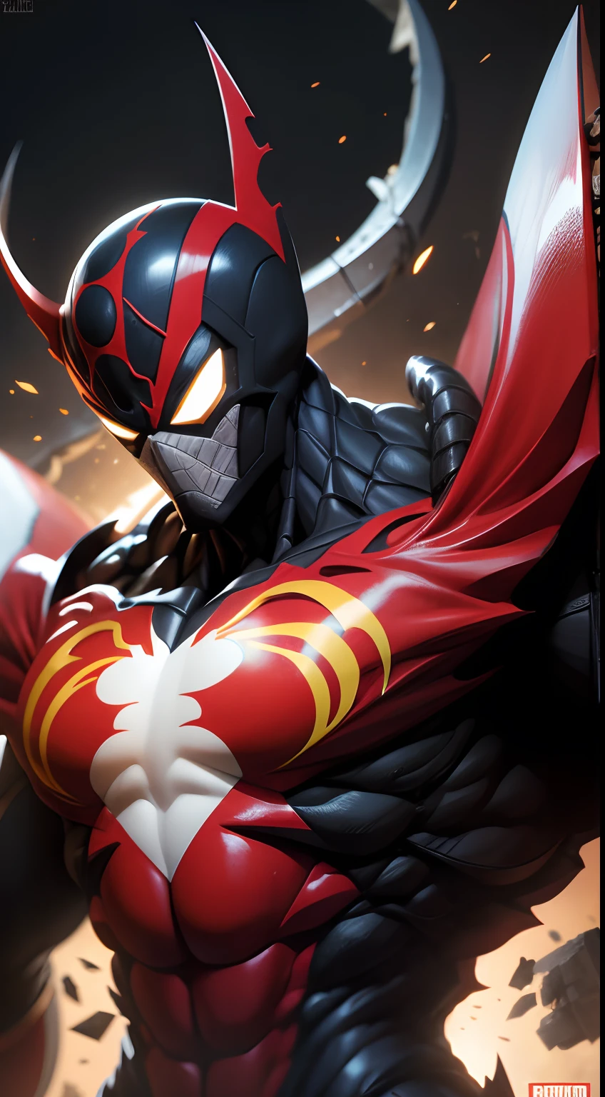 homem aranha, homem, venon, nervoso, super qualidade/ Cartoon, obra prima, academia, demolition, 8k